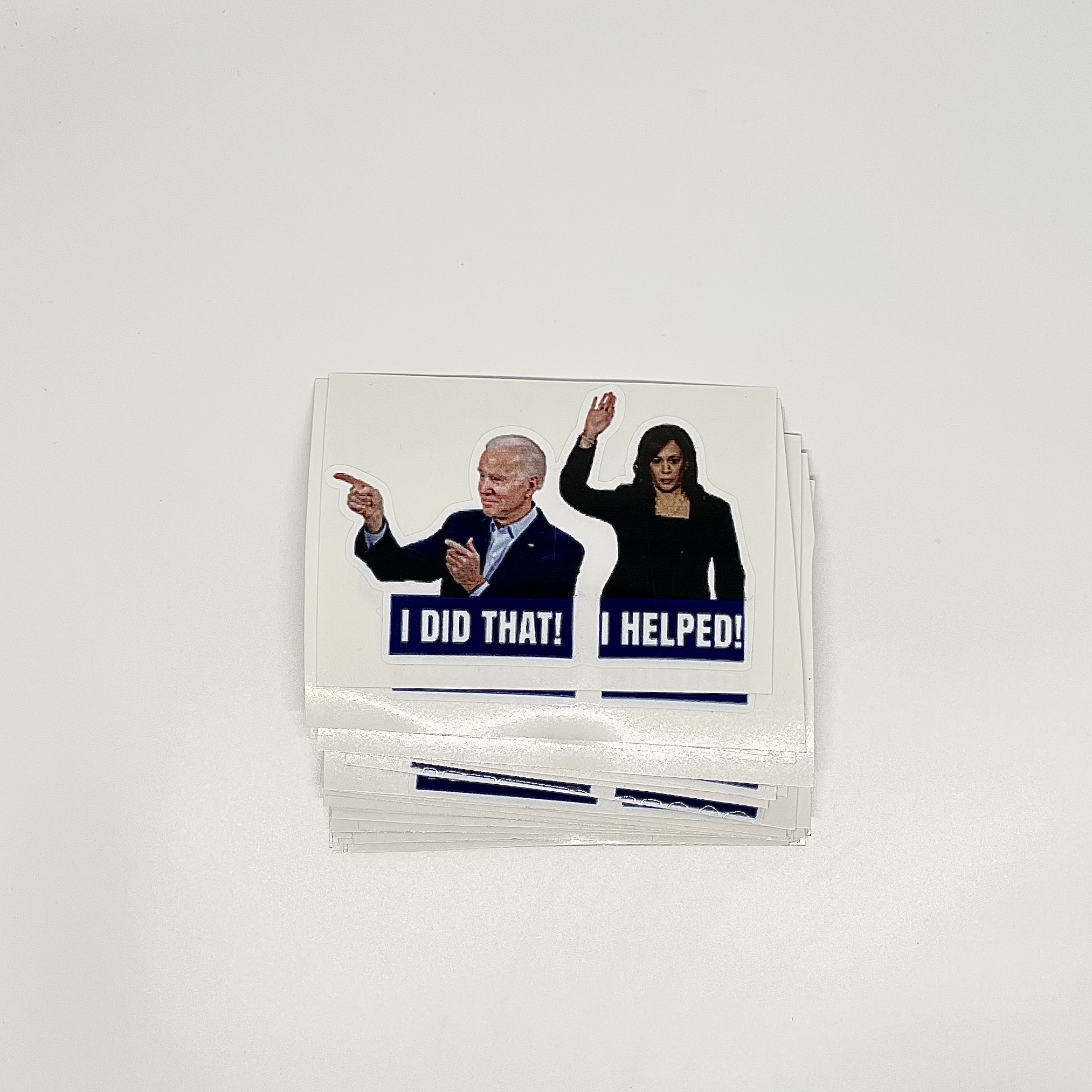 I did that. I helped joe biden sticker.