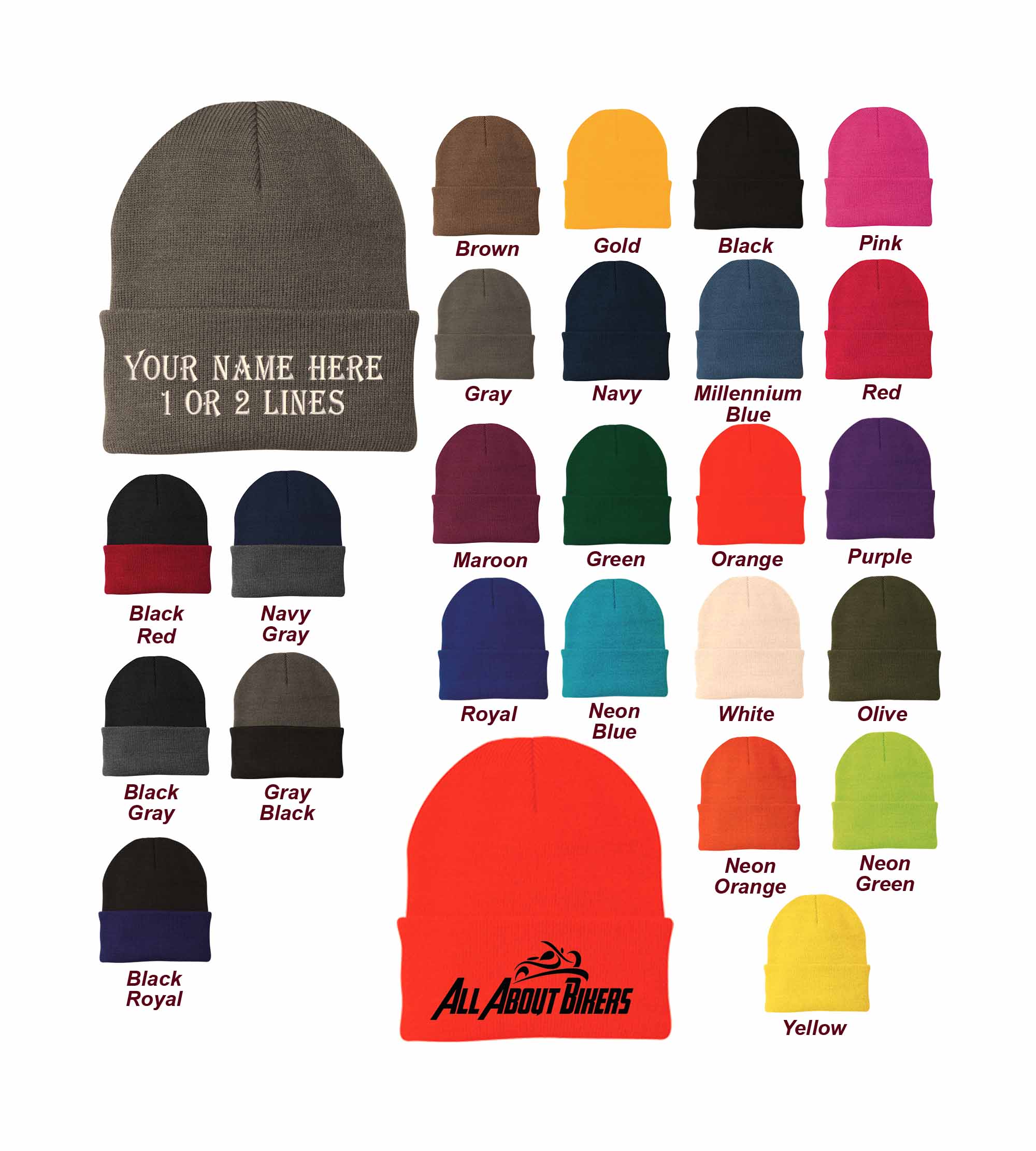 Add Your Name Personalized Beanie