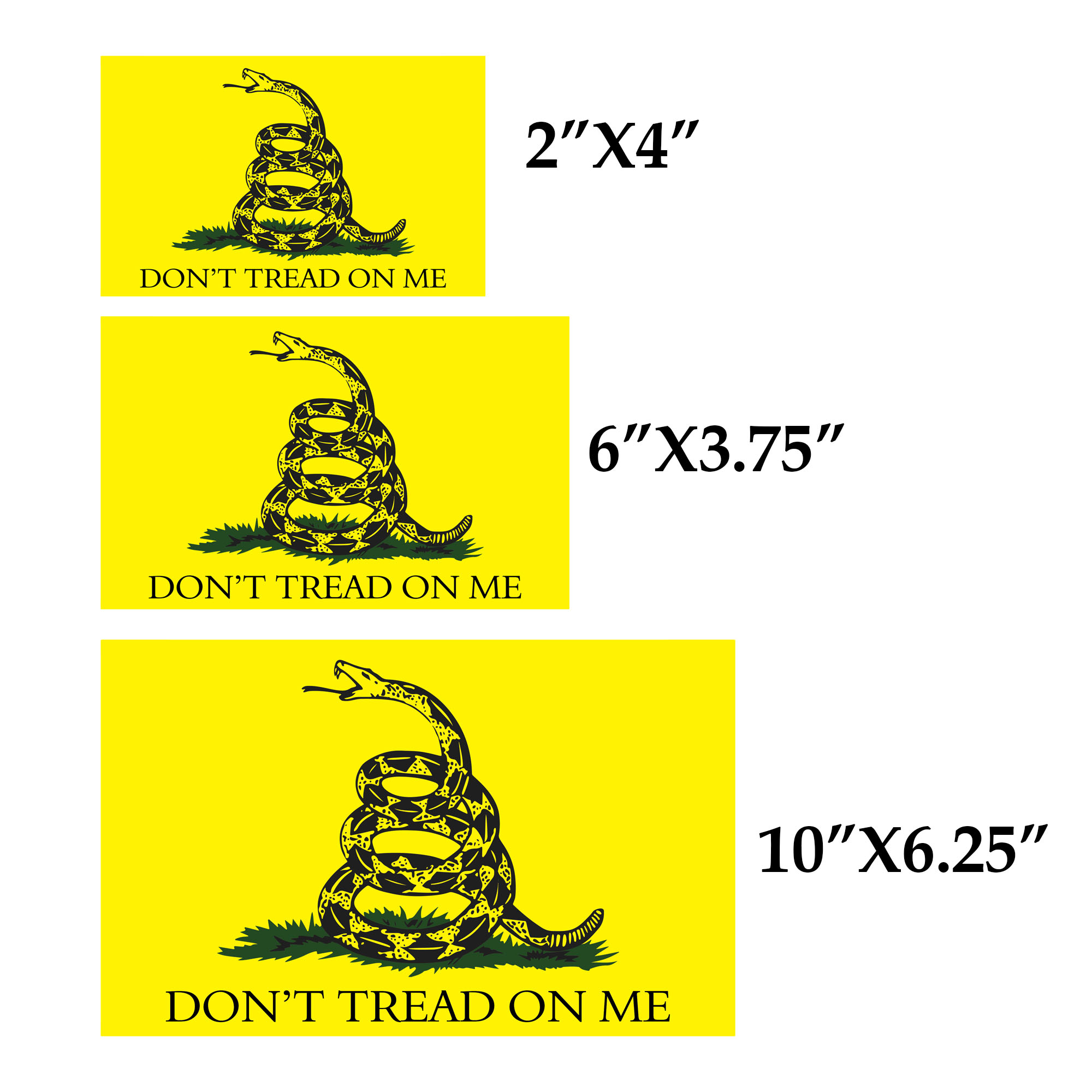 gadsden flag sticker