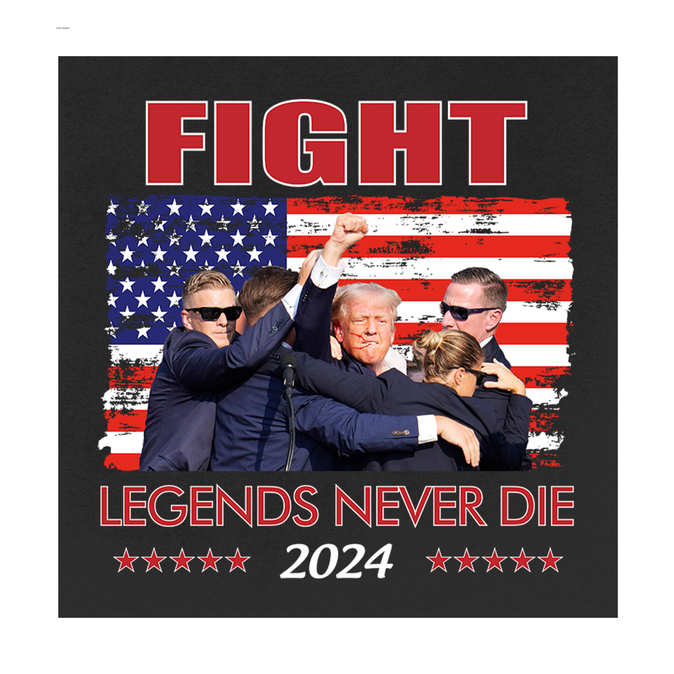 trump fight shirt print