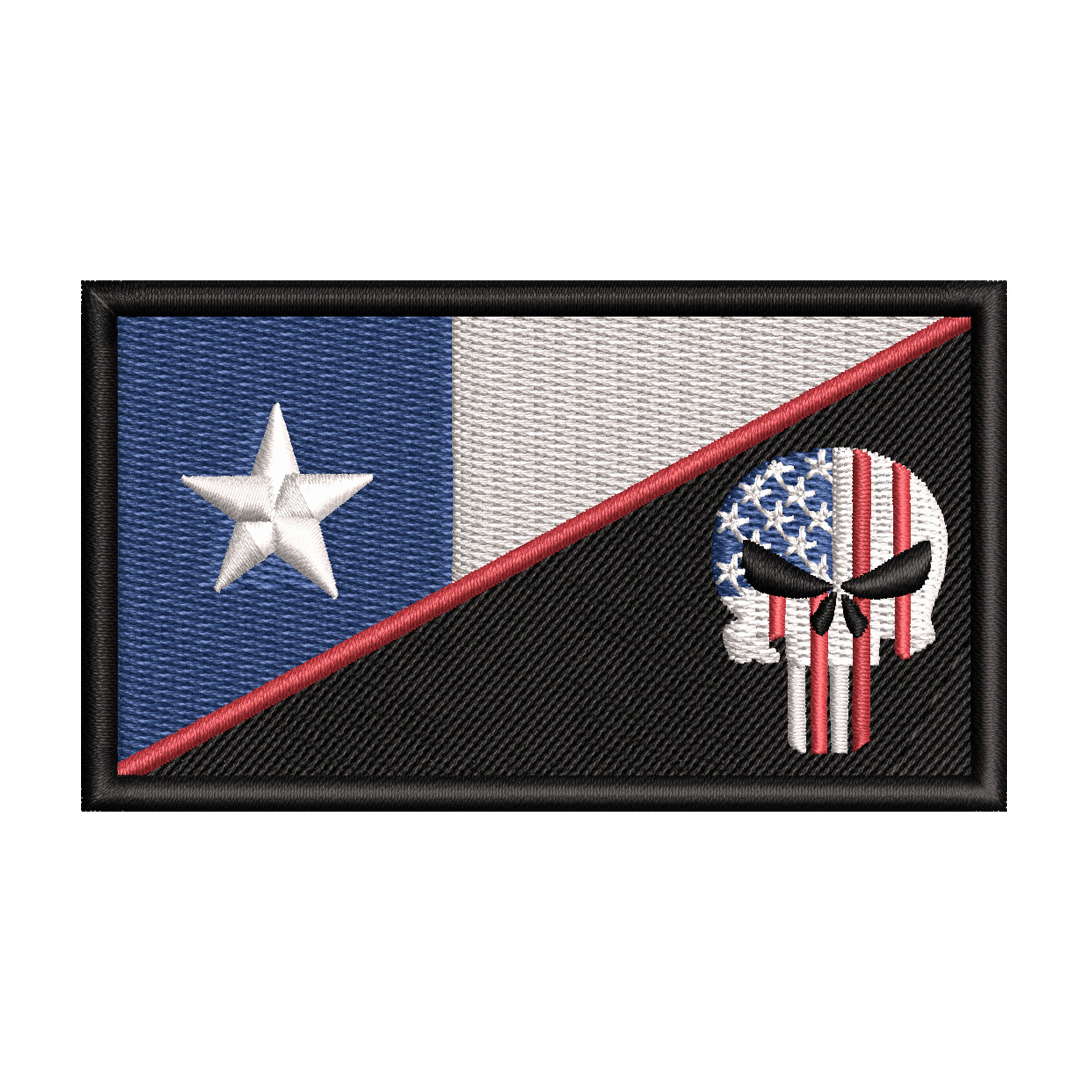 texas flag us punisher patch