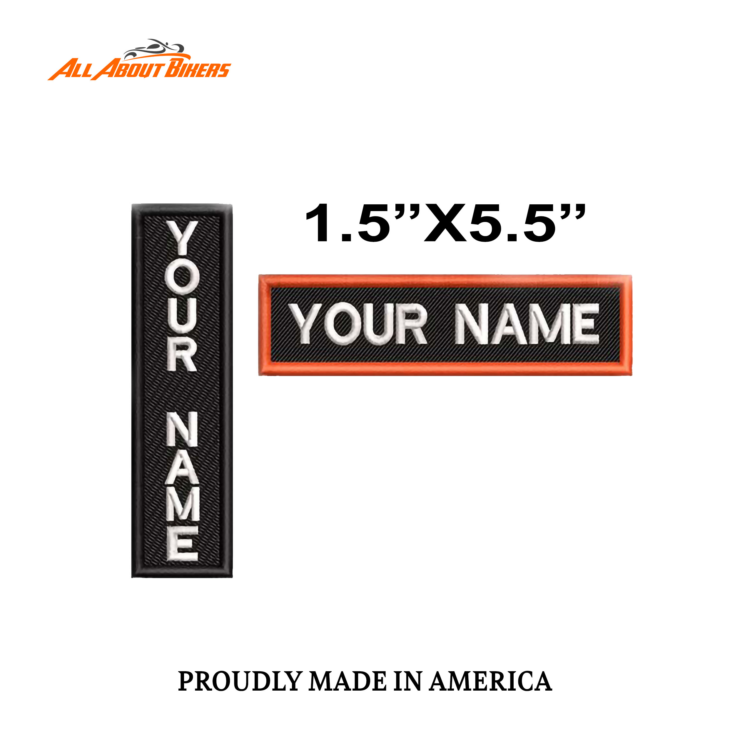 1.5"x5.5" custom name patch