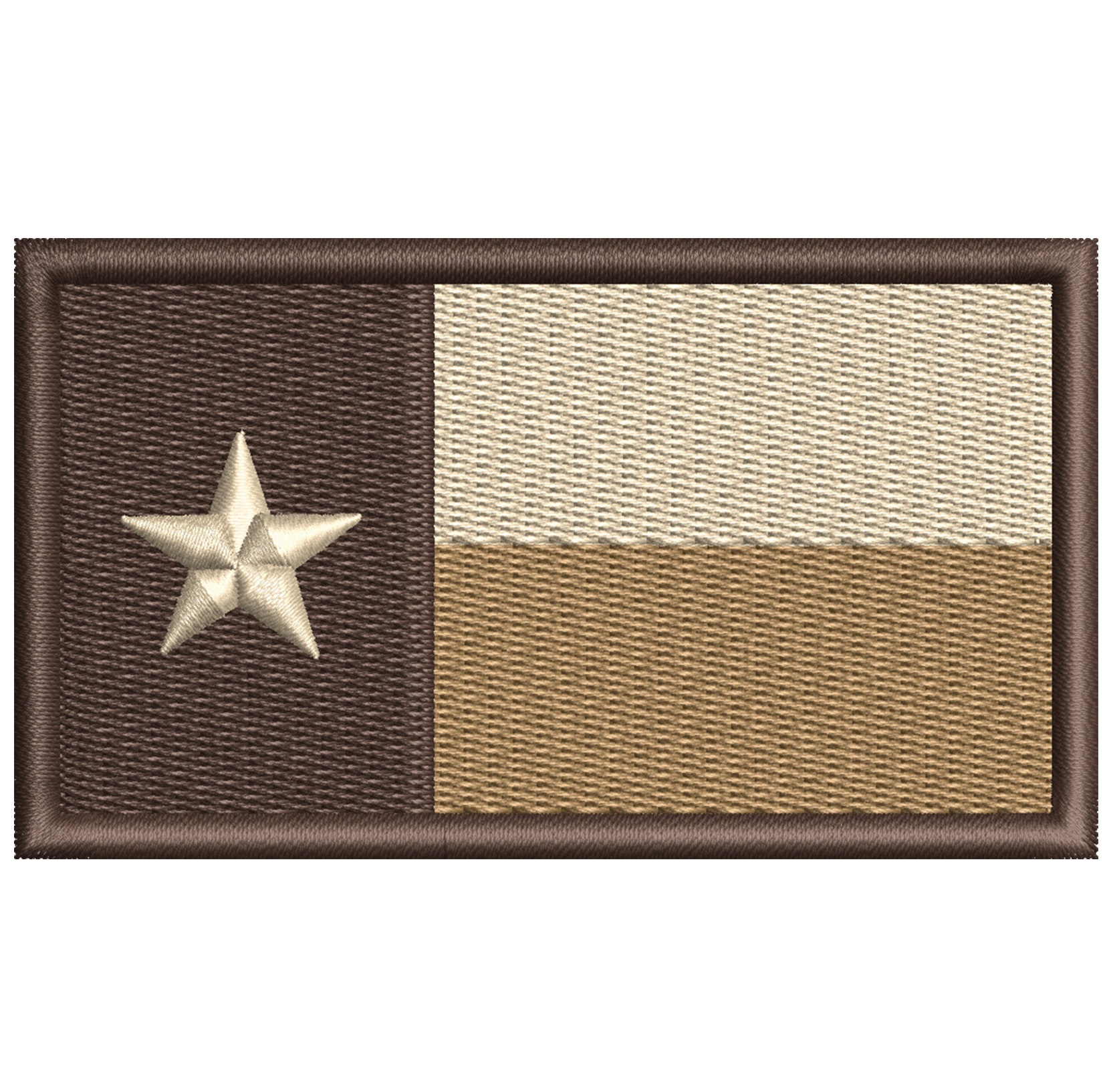 Brown Texas Flag Patch