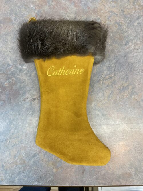 deer skin christmas stocking