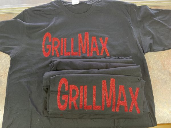 grill max red glitter htv letters