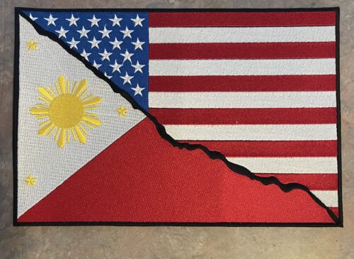 Embroidered flag patch