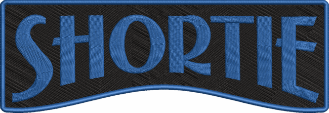 shortie embroidered patch